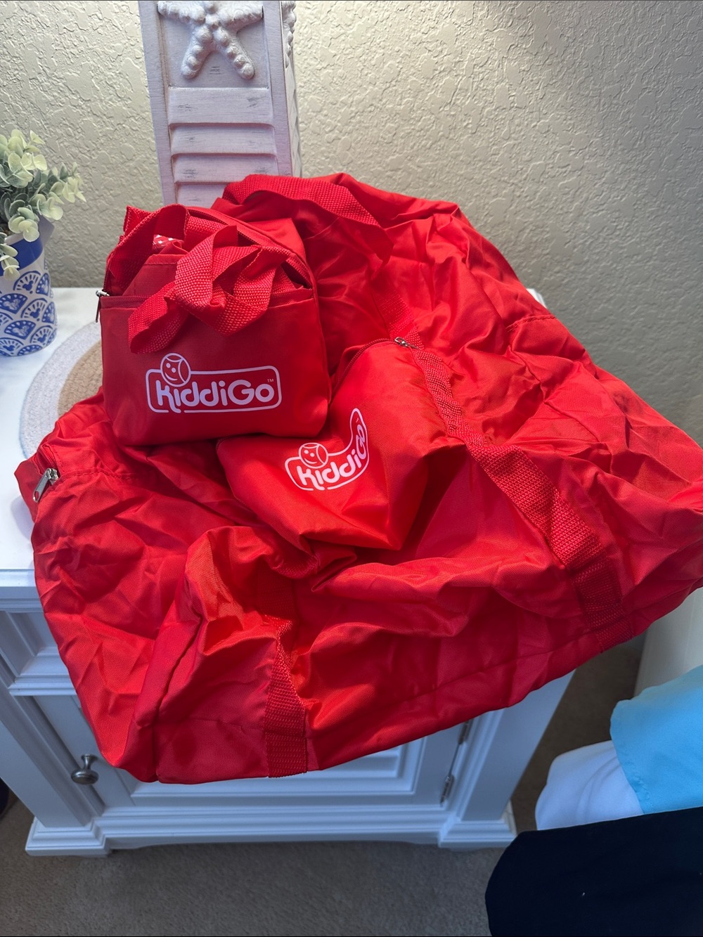 Kids Red Travel & Storage Bag Set